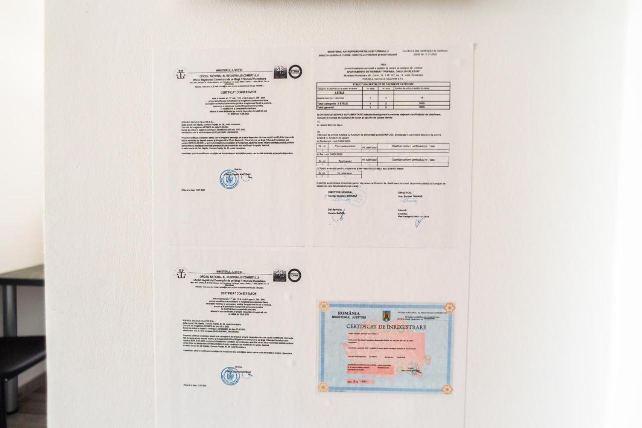 Ferienwohnung Popasul Dacului Calator Hunedoara Exterior foto